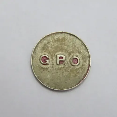 Post Office token - South Africa - Unusual with C at the back and in silver