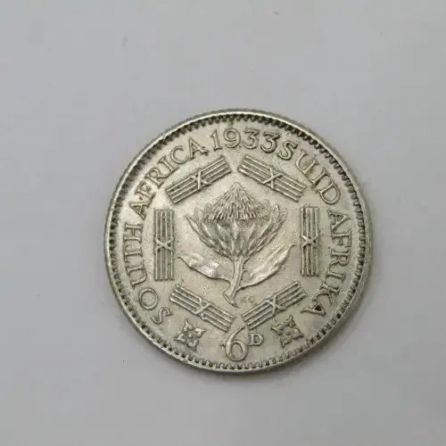 1933 SA Union 6d Sixpence - AU