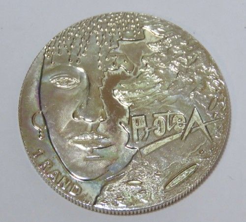 1997 RSA uncirculated silver Protea R1