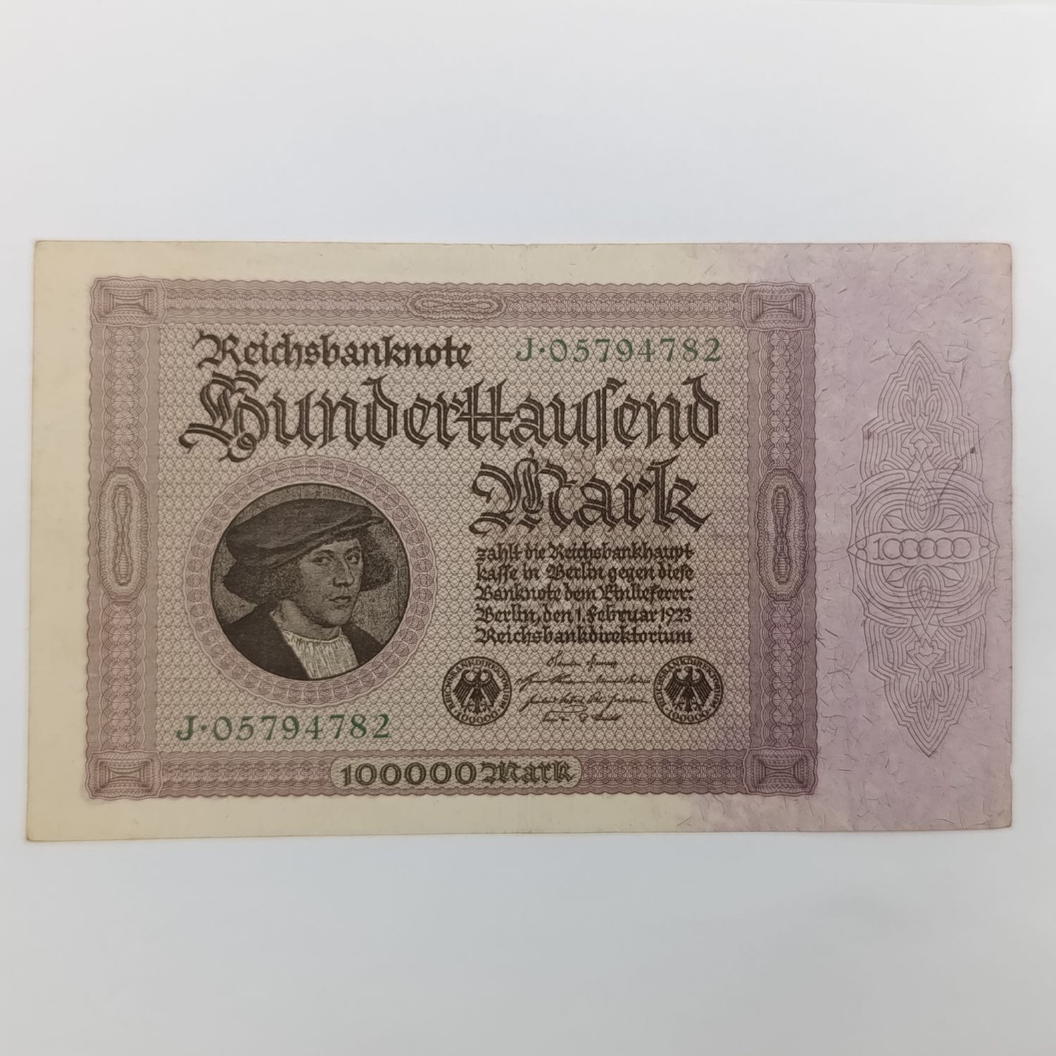 Banknotes Germany Reichs banknote 100000 Mark 1923