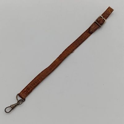 Vintage Leather pocketwatch fob