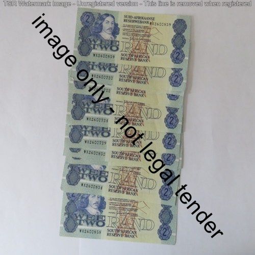 GPC de Kock 3rd issue R2 replacement notes - Uncirculated lot of 20 in sequence