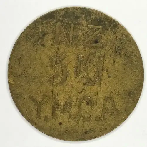 New Zealand Y.M.C.A 5 Milliemes `Chit` for use in Egypt