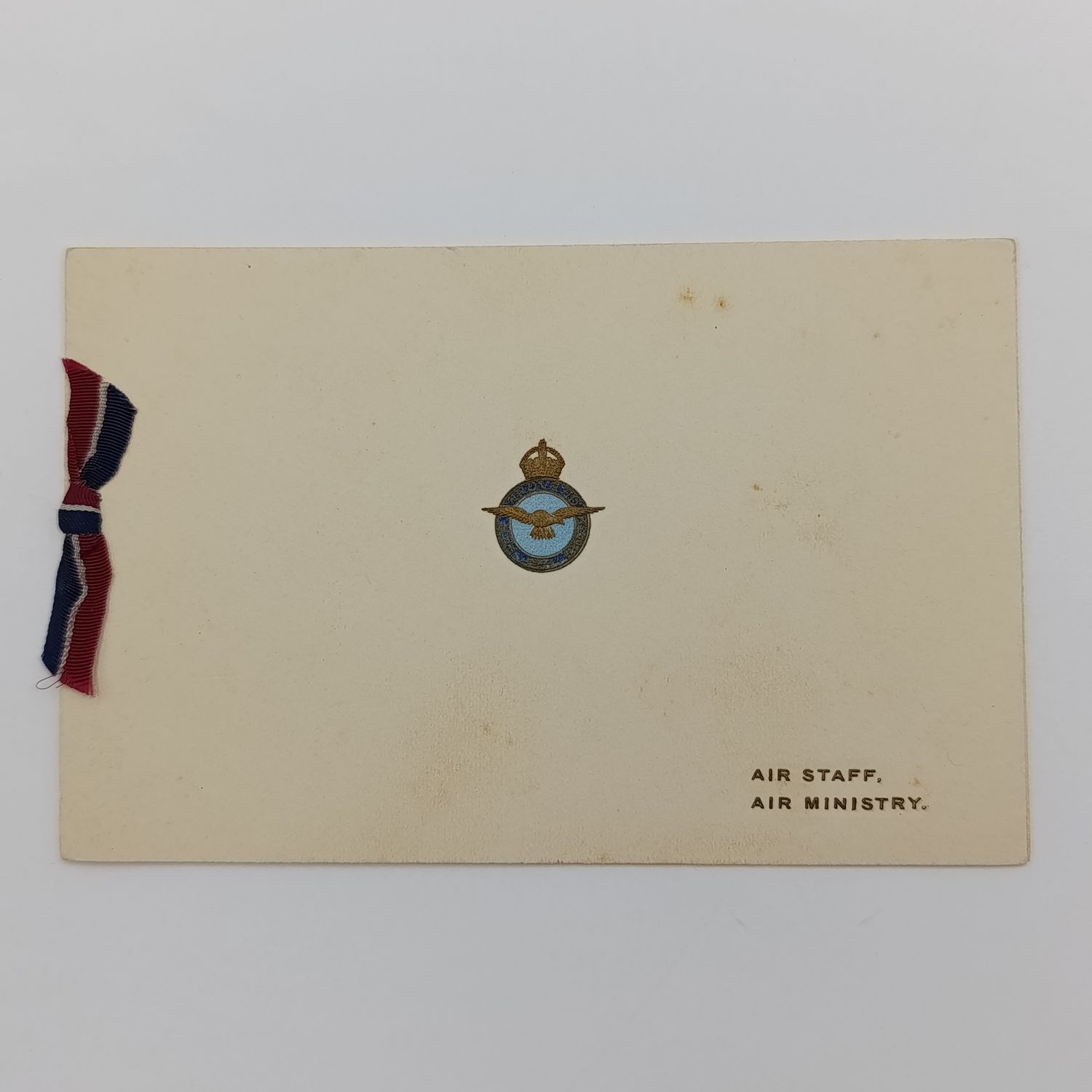 WW2 Royal Air Force Air Staff Air Ministry Greetings card