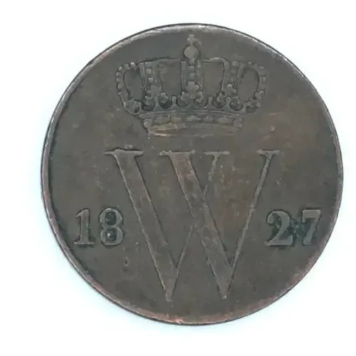 1927 Kingdom of the Netherlands half cent - aXF