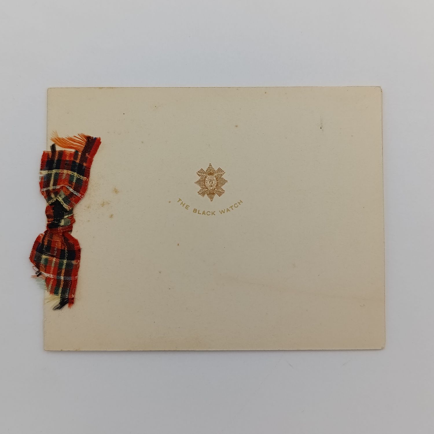 The Royal Highlanders &quot;Black Watch&quot;  British Army occupation upper Silesia 1921/22 Christmas Greetings card