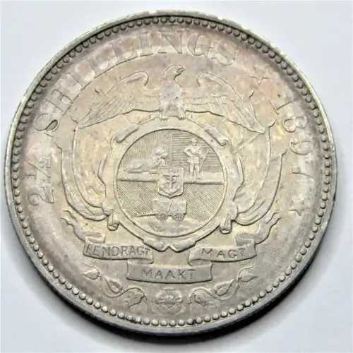 1897 ZAR Kruger half crown - XF