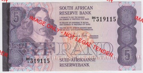 GPC de Kock ERROR R5 note - black ink on left