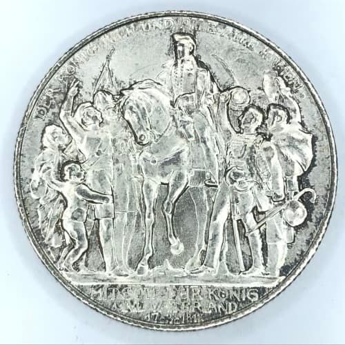 1913 a Germany Prussia Hundred years defeat of Napoleon Two Mark - UNC