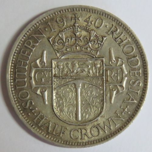 Southern Rhodesia 1942 half crown - XF+