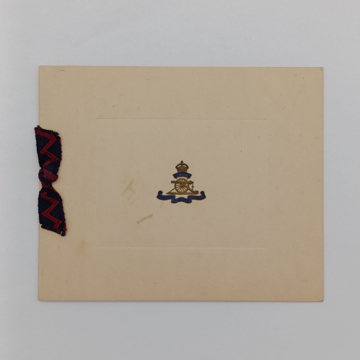 WW1 The Royal Artillery Christmas greetings card