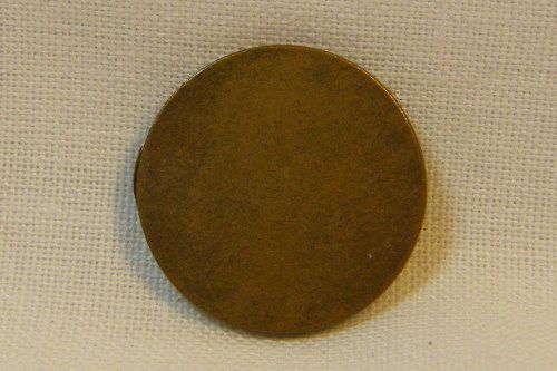 Blank South African half cent - used 1970 to 1983 - RARE