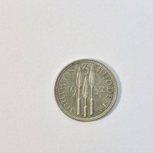 1932 Southern Rhodesia threepence - UNC
