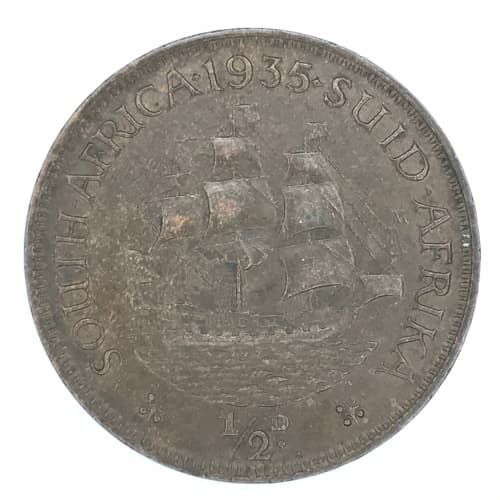 1935 SA Union Half Penny - AU