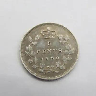 Canada 1900 Five cent XF+