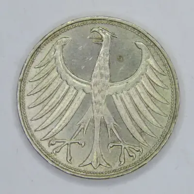 Germany 1964J 5 mark silver - XF