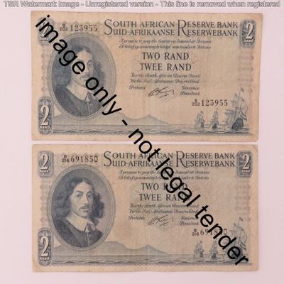 Rissik Lot of 10 R2 notes all different prefix