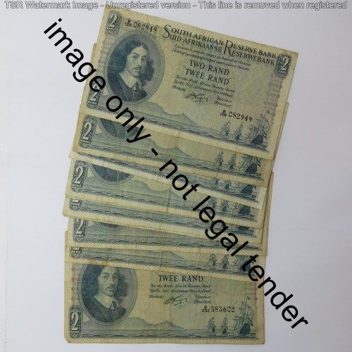 Rissik lot of 10 R2 notes all different prefix