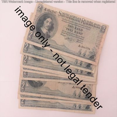 Rissik Lot of 10 R2 notes all different prefix