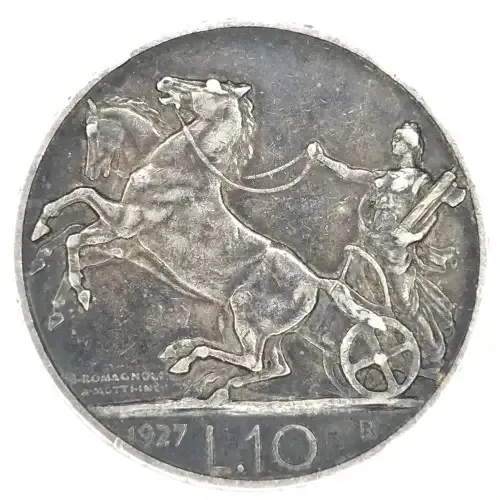 1927 Italy Ten Lire - XF+