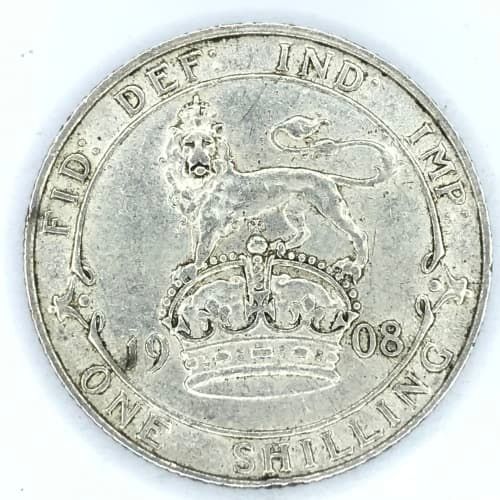 1925 British Shilling - Au with lustre