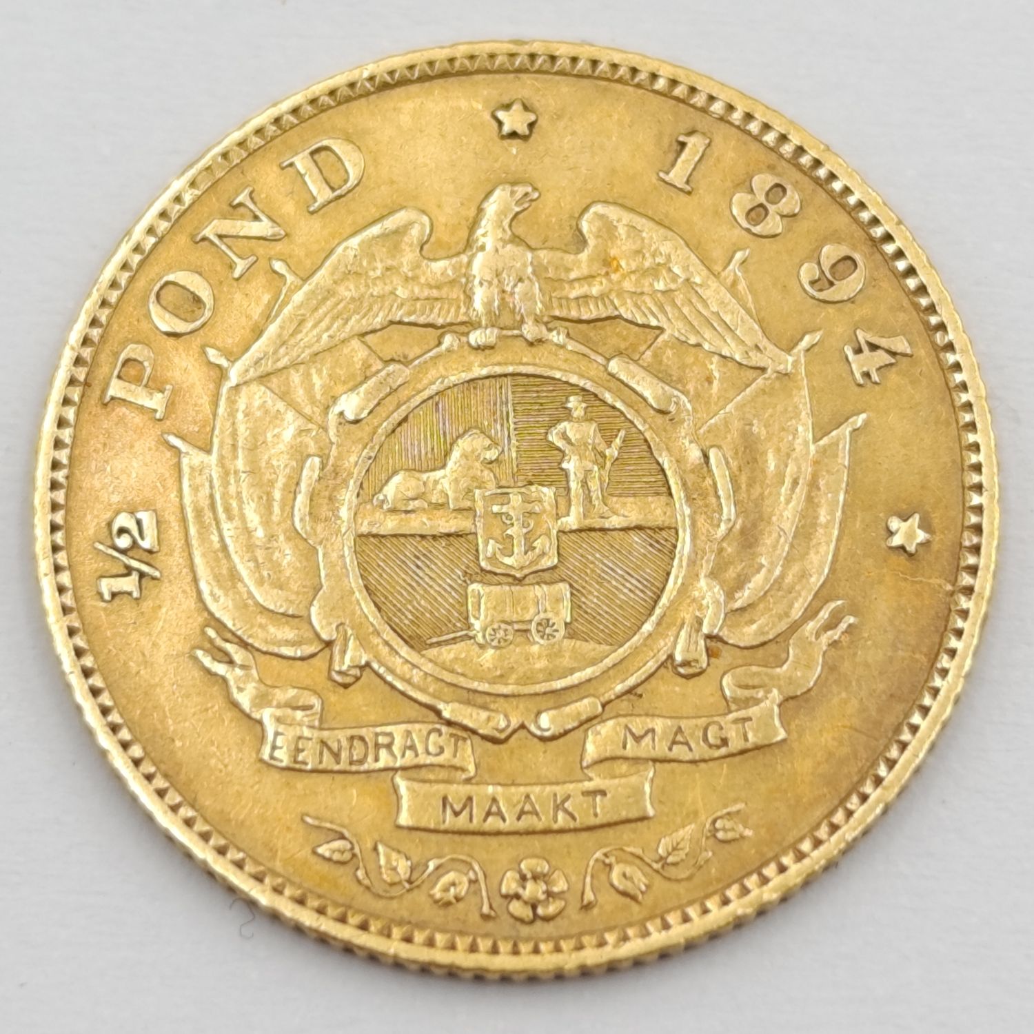 1894 ZAR Kruger gold Half pond