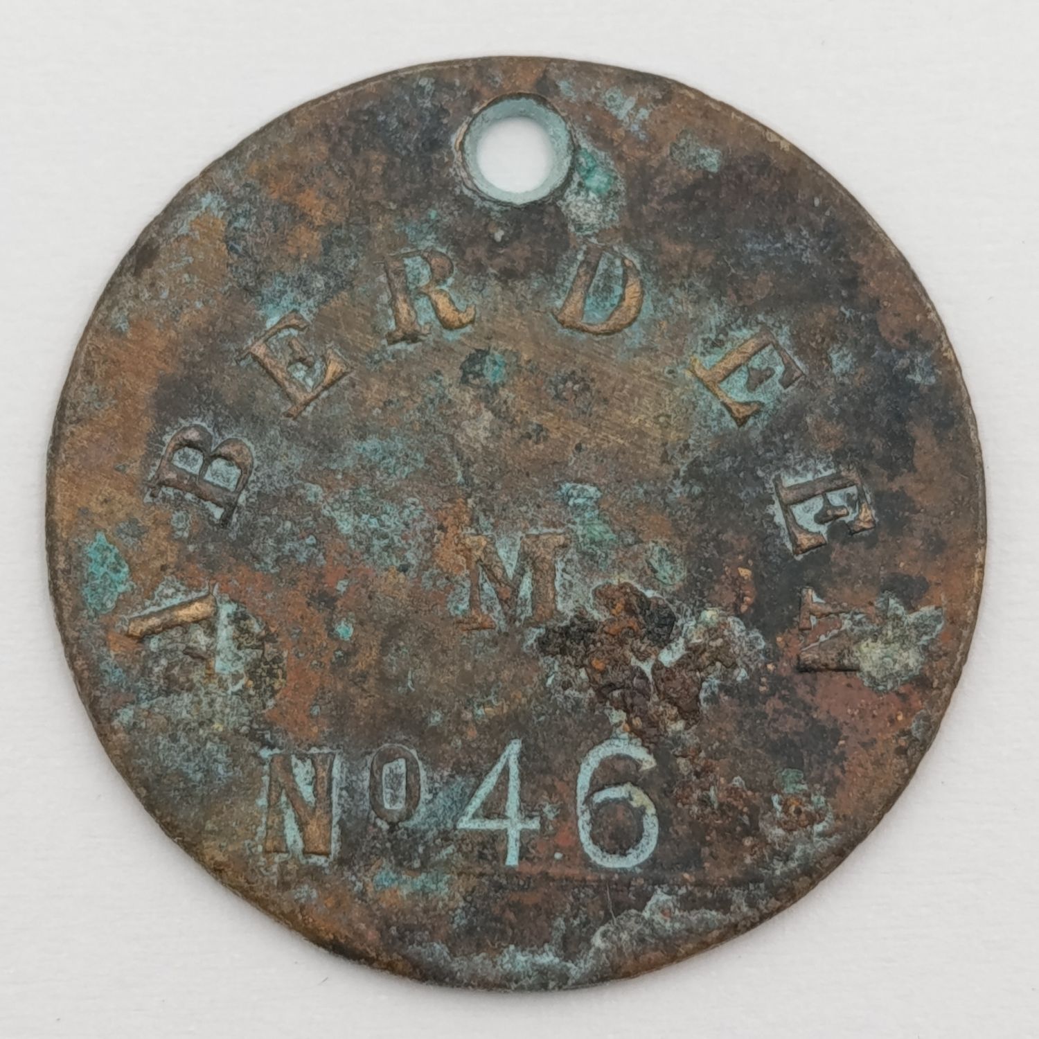 1946 Aberdeen Dog License token