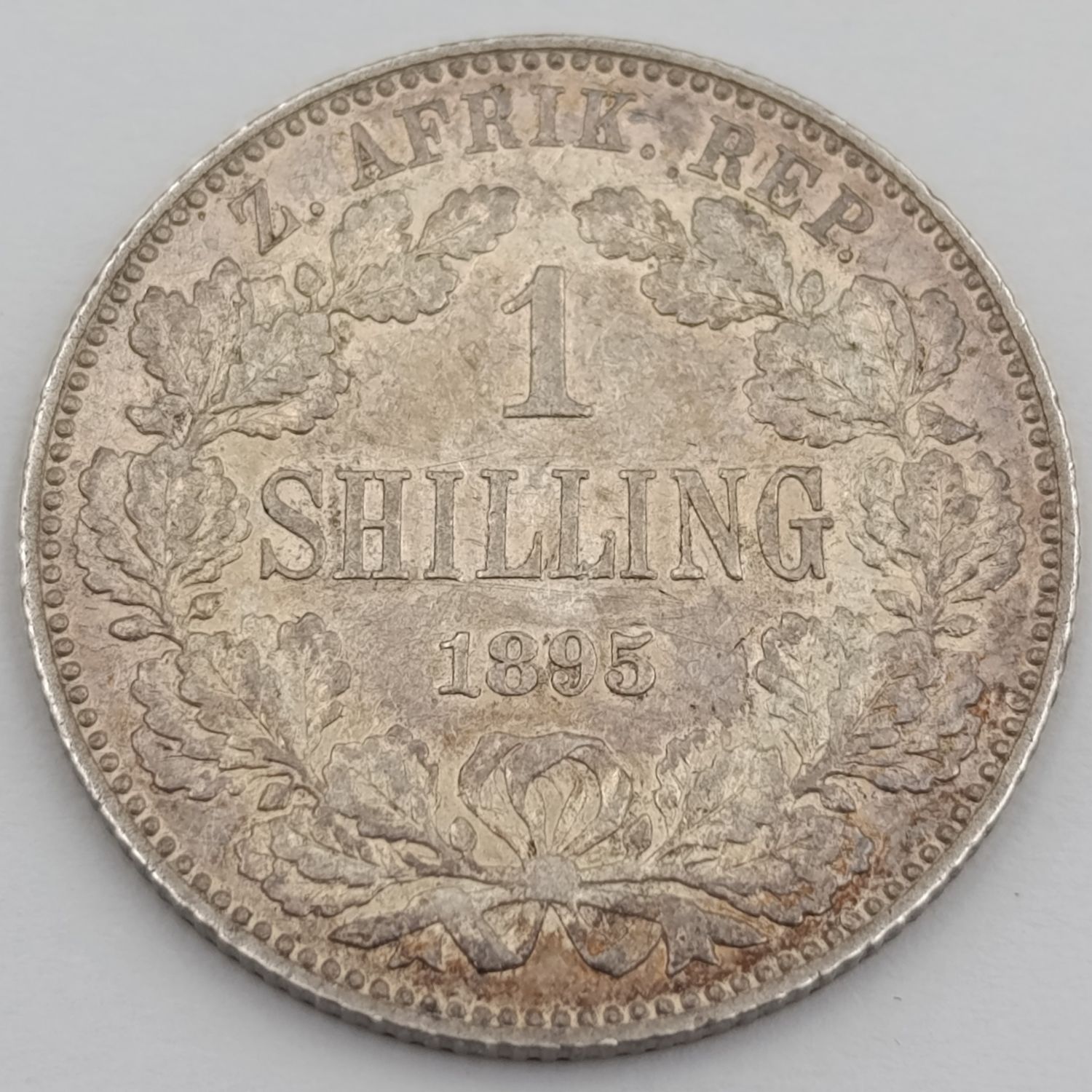 South Africa 1895 ZAR Kruger shilling VF+