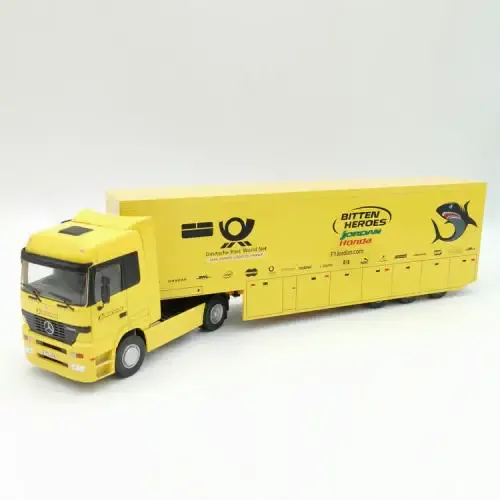 Formula 1 Mercedes-Benz Actros F1 transporter truck - Jordan Honda ` Bitten Heroes ` - scale 1/43