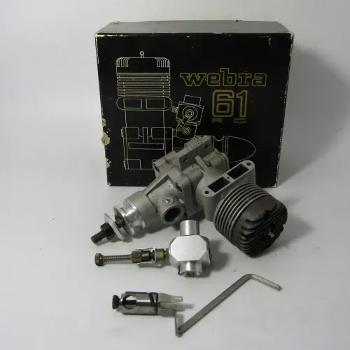 Vintage Webra 61 R/C Airplane engine in box