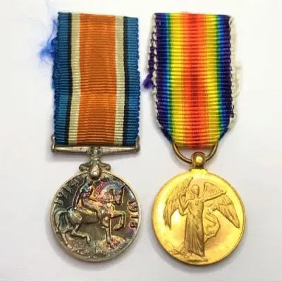 WW1 War and Victory medal miniatures