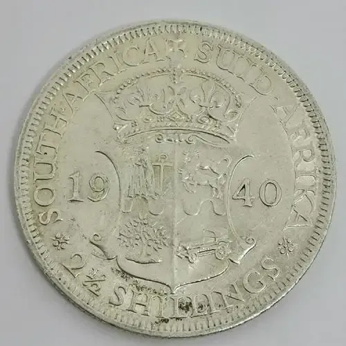 South Africa 1940 AU - half crown