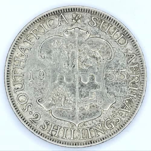 1935 SA Union Two Shilling - VF+ (SCARCER THAN YOU THINK)