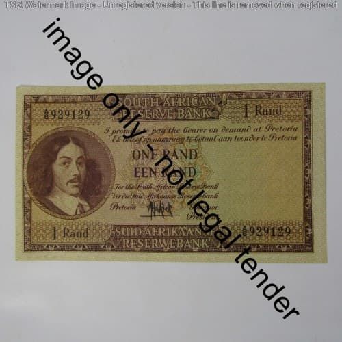 South Africa G Rissik 1961 One Rand - AU