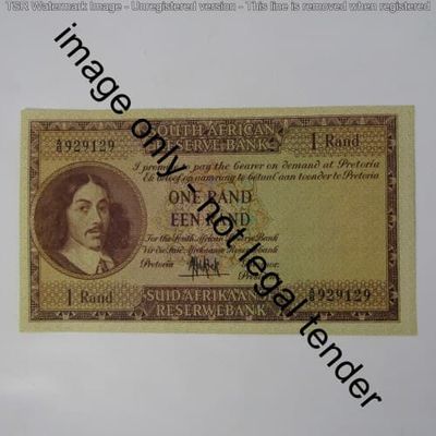 South Africa G Rissik 1961 One Rand - AU