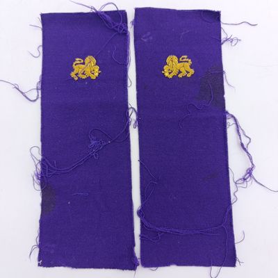 Pair of SA Navy Chaplain braided wire cloth rank badges as used for epaulettes