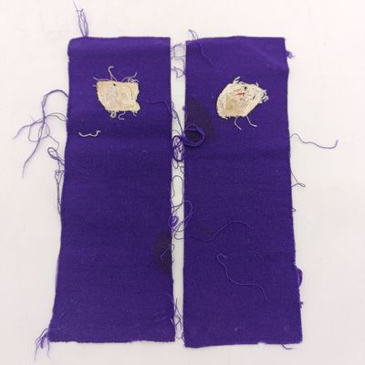 Pair of SA Navy Chaplain braided wire cloth rank badges as used for epaulettes