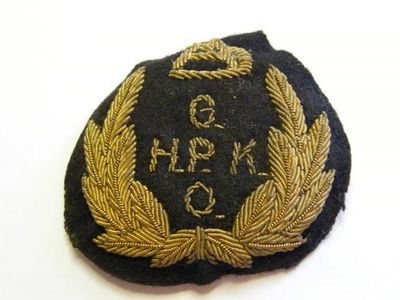 HPK GPO Bullion Wire Cap Badge - Scarce