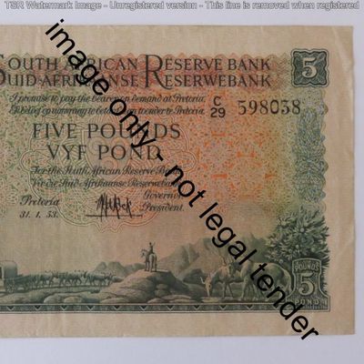 MH de Kock 3rd issue 31-1-53 Eng over Afr Excellent