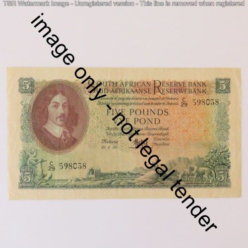 MH de Kock 3rd issue 31-1-53 Eng over Afr Excellent