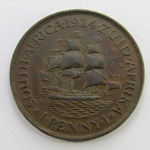 1924 SA Union penny - EF+