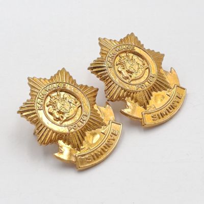 Pair of Kangwane Police collar badges