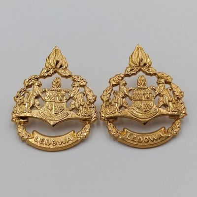 Pair of Lebowa Police warrant officer rank badges
