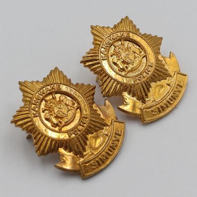 Pair of Kangwane Police collar badges