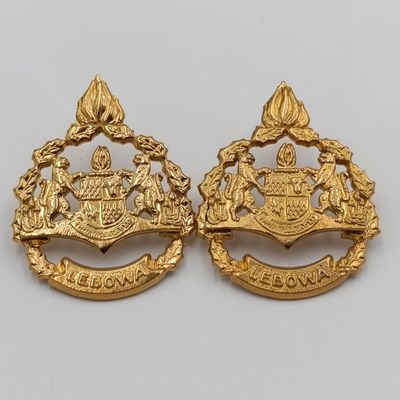 Pair of Lebowa Police warrant officer rank badges