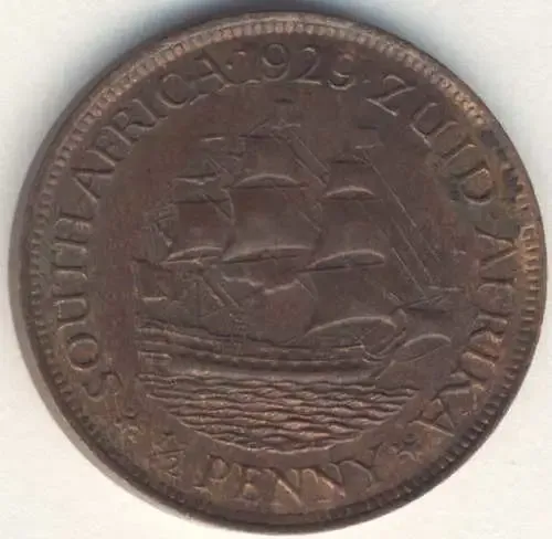 1929 South Africa 1/2 Penny - AU