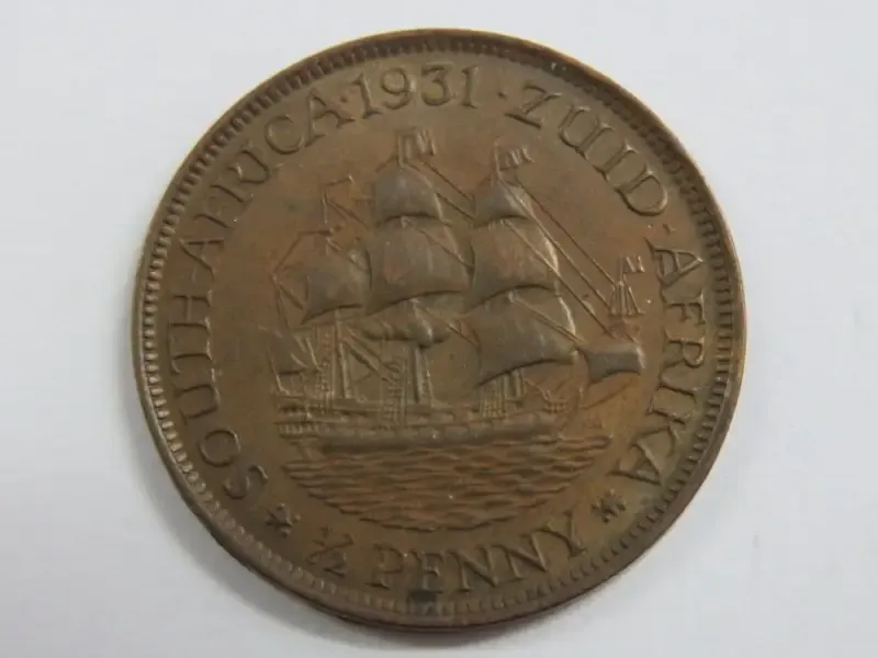 1931 SA Union half penny - Zuid Afrika - AU+