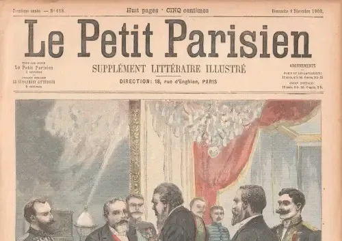 Le Petit Parisien newspaper - 9 December 1900 - Reception of President Kruger
