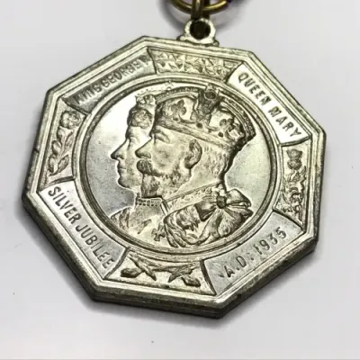 Middlesex 1935 George 5 silver jubilee medal - Excellent