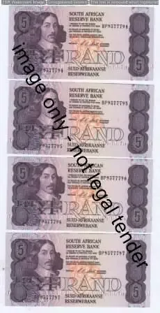 CL Stals lot of 10 consecutive R5 notes - Uncirculated